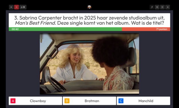 Ultieme 2025 Quiz voorbeeldvraag 5